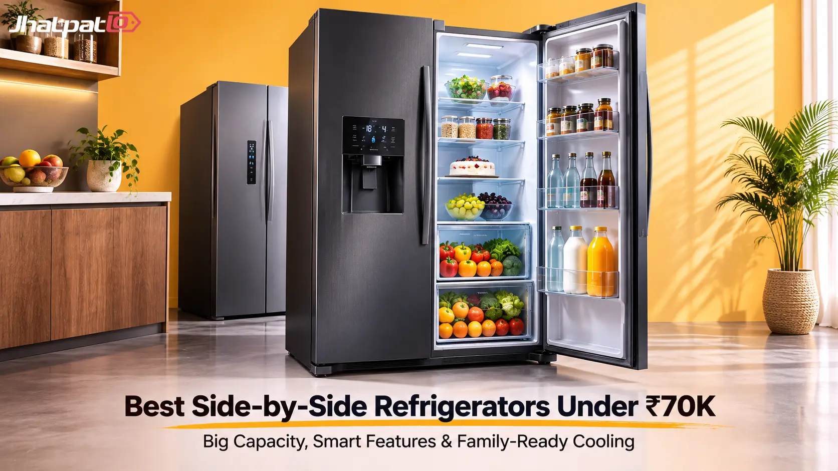 Best Side-by-Side Refrigerators Under Rs. 70,000 for Large Families